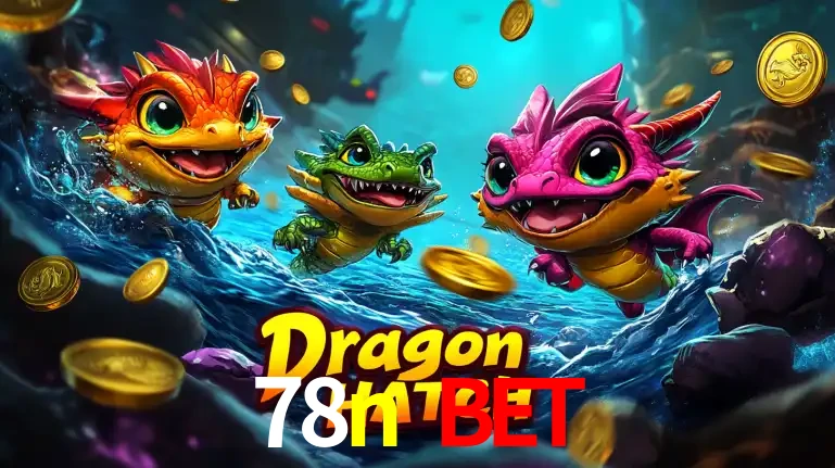 Arte promocional do jogo Dragon Hatch com três adoráveis dragões bebês nadando entre moedas de ouro, um dos slots mais divertidos para jogar no cassino 78n bet.